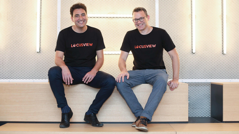 Locusview founder Shahar Levi (left) and Assaf Harel, General Partner at IGP. Photo: Moti Vagman