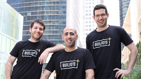 Buildots co-founders Aviv Leibovici (right), Yakir Sudry and Roy Danon. Photo: Eyal Tuag