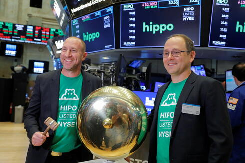 Hippo executives on Wall Street. Photo: Reuters