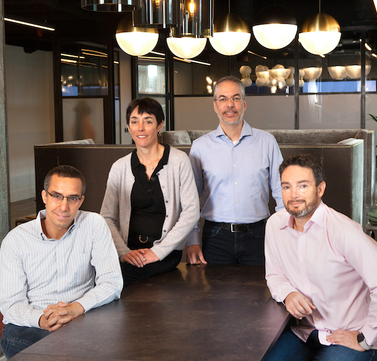 83North partners, Yoram Snir (from right), Gil Goren, Laurel Bowden and Arnon Dinur. Photo: Courtesy 83North partners, Yoram Snir (from right), Gil Goren, Laurel Bowden and Arnon Dinur. Photo: Courtesy