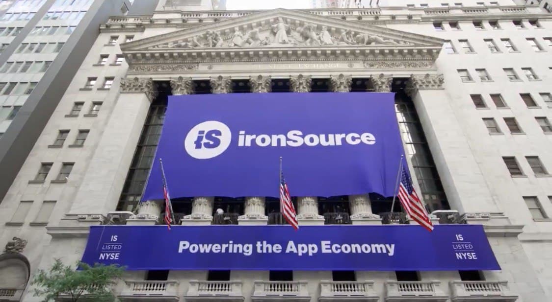 ironSource on Wall Street. Photo: ironSource ironSource on Wall Street. Photo: ironSource